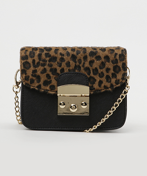 KOBE LETTUCE（コウベレタス）の「チェーン取り外しOK☆2wayチェーンショルダーミニバッグ（ショルダーバッグ・レディース・モスグリーン/ピンク/ボルドー/レオパード/グレー/ベージュ/マスタード/ブラック/ブラウン/レッド/オフホワイト・FREE）」の19枚目の写真