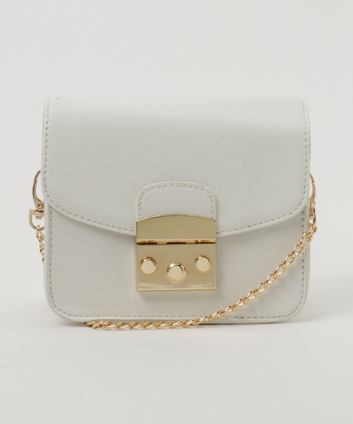 KOBE LETTUCE（コウベレタス）の「チェーン取り外しOK☆2wayチェーンショルダーミニバッグ（ショルダーバッグ・レディース・モスグリーン/ピンク/ボルドー/レオパード/グレー/ベージュ/マスタード/ブラック/ブラウン/レッド/オフホワイト・FREE）」の2枚目の写真