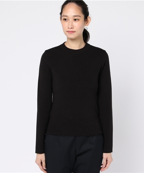 UNITED TOKYO（ユナイテッドトウキョウ）の「ゴム編みコンパクトニットプルオーバー（ニット/セーター・レディース・ブラック/サックスブルー/イエロー/ブラウン/レッド・1）」の6枚目の写真