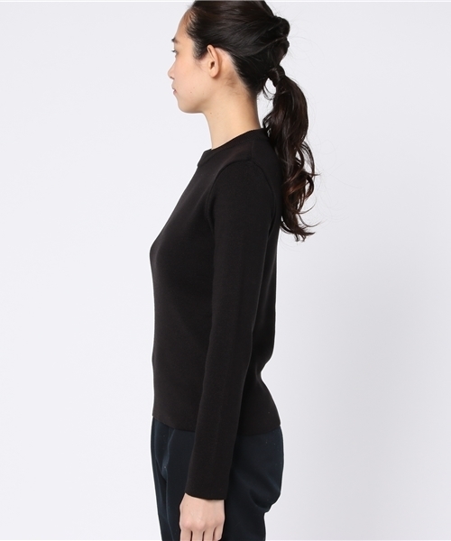 UNITED TOKYO（ユナイテッドトウキョウ）の「ゴム編みコンパクトニットプルオーバー（ニット/セーター・レディース・ブラック/サックスブルー/イエロー/ブラウン/レッド・1）」の7枚目の写真