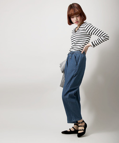 WEGO（ウィゴー）の「WEGO/アンクルワイドパンツ（その他パンツ・レディース・ブラック/ブラック系その他4/ブラック系その他/インディゴブルー/ベージュ/その他1・FREE）」の17枚目の写真