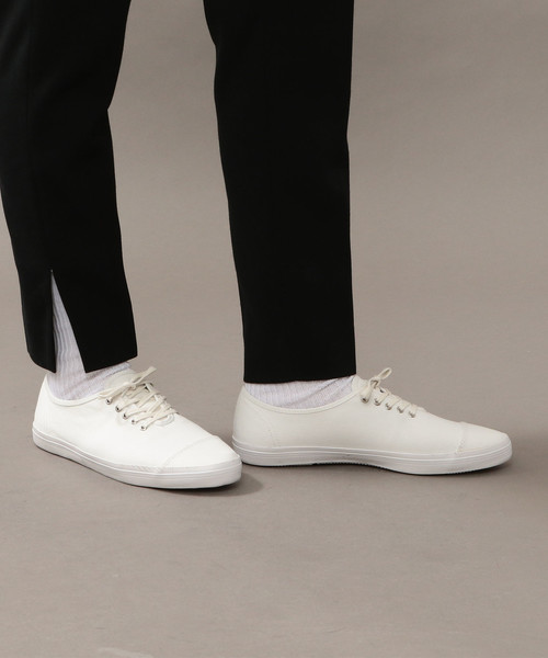 BEAUTY&YOUTH UNITED ARROWS（ビューティーアンドユースユナイテッドアローズ）の「BY ∴ ツイル キャップトゥー スニーカー（スニーカー・メンズ・ホワイト/ネイビー/ブラック/ライラック・9/10/7/8）」の2枚目の写真