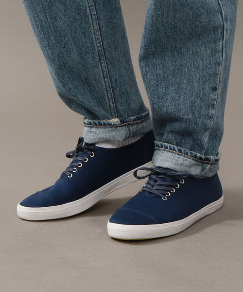 BEAUTY&YOUTH UNITED ARROWS（ビューティーアンドユースユナイテッドアローズ）の「BY ∴ ツイル キャップトゥー スニーカー（スニーカー・メンズ・ホワイト/ネイビー/ブラック/ライラック・9/10/7/8）」の18枚目の写真