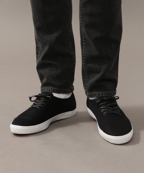 BEAUTY&YOUTH UNITED ARROWS（ビューティーアンドユースユナイテッドアローズ）の「BY ∴ ツイル キャップトゥー スニーカー（スニーカー・メンズ・ホワイト/ネイビー/ブラック/ライラック・9/10/7/8）」の7枚目の写真