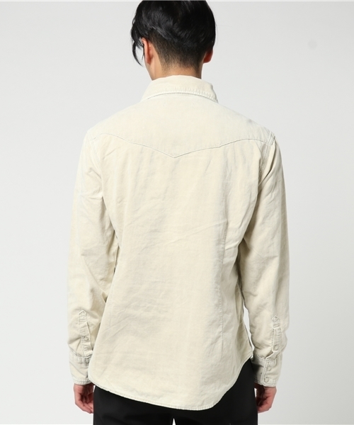 VENCEEXCHANGE（ヴァンスエクスチェンジ）の「サマーコールウェスタンシャツ                  （シャツ/ブラウス・メンズ・ライトブルー/ベージュ/梅・LARGE/MEDIUM）」の5枚目の写真