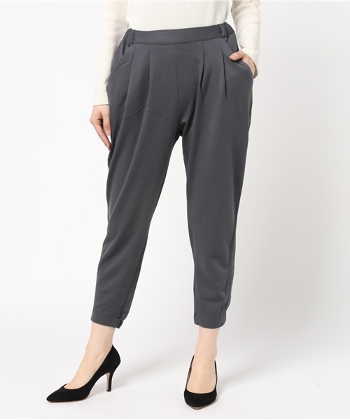 Honeys（ハニーズ）の「カットジョガーパンツ（その他パンツ・レディース・ブラック/杢グレー/ネイビー/チャコール・S/L/M）」の3枚目の写真