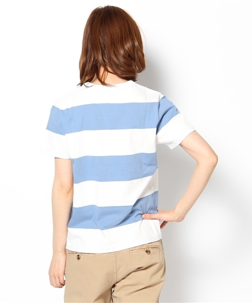 BEAMS BOY（ビームスボーイ）の「BEAMS BOY / 9cmボーダー クルーTシャツ（Tシャツ/カットソー・レディース・サックスブルー/ネイビー/レッド/イエロー/グリーン系その他・ONE SIZE）」の7枚目の写真