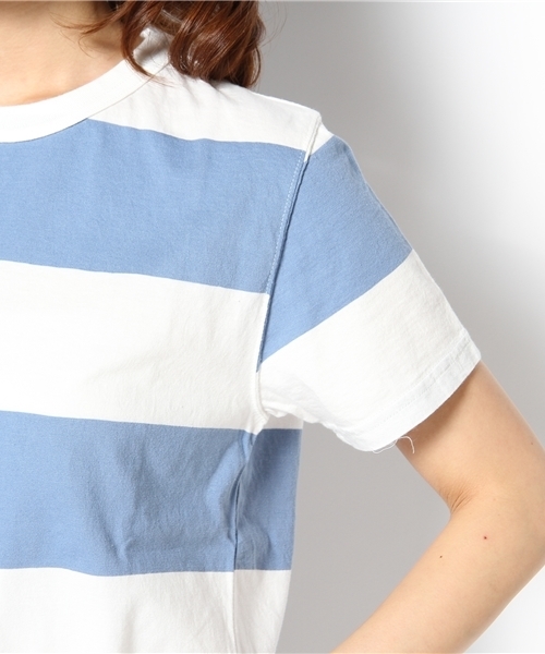 BEAMS BOY（ビームスボーイ）の「BEAMS BOY / 9cmボーダー クルーTシャツ（Tシャツ/カットソー・レディース・サックスブルー/ネイビー/レッド/イエロー/グリーン系その他・ONE SIZE）」の9枚目の写真