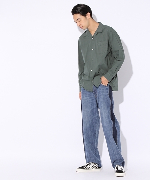 niko and...（ニコアンド）の「NタイプライターOCシャツ【niko and ...】（シャツ/ブラウス・メンズ・グリーン/ブラック/オレンジ/ホワイト・MEDIUM/LARGE）」の18枚目の写真