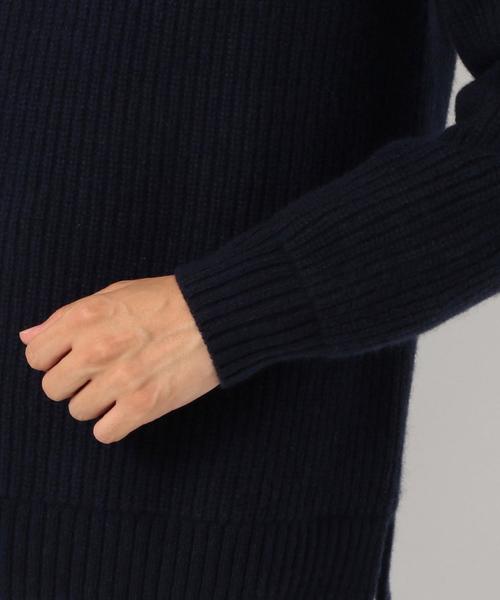 green label relaxing（グリーンレーベルリラクシング）の「SC ハミルトンラム 畦 クルーネック ニット ◆（ニット/セーター・メンズ・ベージュ/ネイビー/ターコイズブルー・X-LARGE/SMALL/LARGE/MEDIUM）」の18枚目の写真