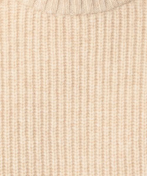 green label relaxing（グリーンレーベルリラクシング）の「SC ハミルトンラム 畦 クルーネック ニット ◆（ニット/セーター・メンズ・ベージュ/ネイビー/ターコイズブルー・X-LARGE/SMALL/LARGE/MEDIUM）」の12枚目の写真