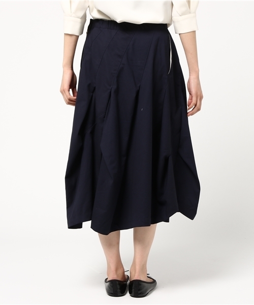 mercibeaucoup,（メルシーボークー）の「Ｂ：ストレッチツイル（スカート・レディース・ネイビー/ダークグレー・0/01/02）」の7枚目の写真