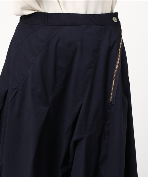 mercibeaucoup,（メルシーボークー）の「Ｂ：ストレッチツイル（スカート・レディース・ネイビー/ダークグレー・0/01/02）」の5枚目の写真