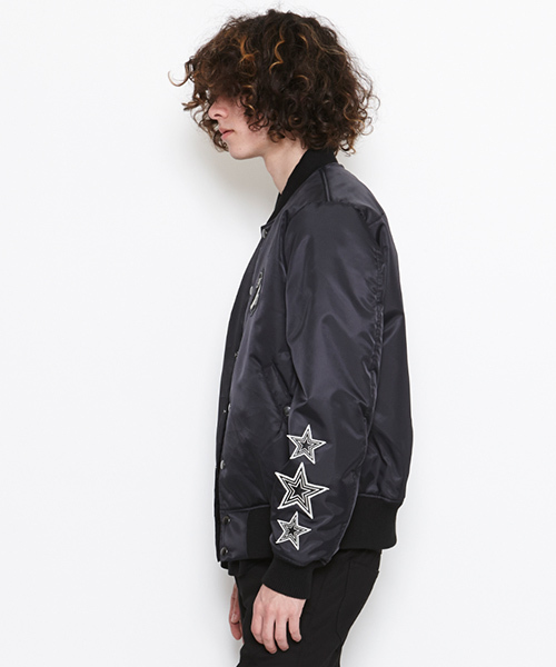 NUMBER (N)INE（ナンバーナイン）の「NYLON VARSITY JACKET_STAR