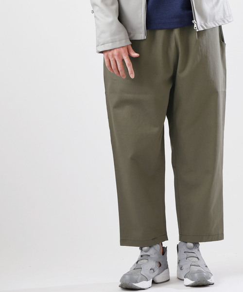 MONO-MART（モノマート）の「ワイドチノパンツ/ウェストギャザーワイドパンツ（チノパンツ・メンズ・ブラック/カーキ/ベージュ系その他/キャメル/チャコール・FREE）」の4枚目の写真