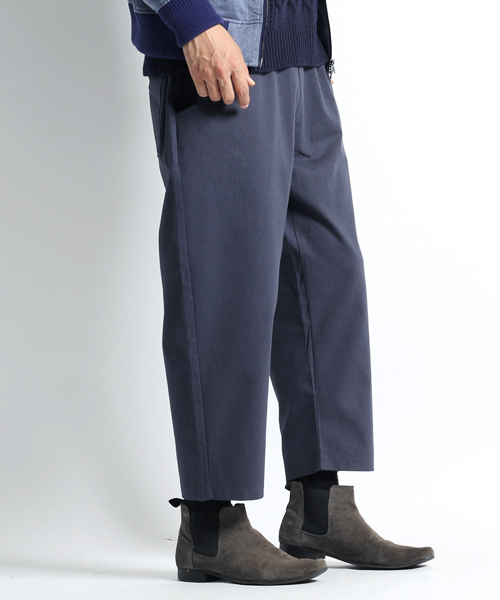 MONO-MART（モノマート）の「ワイドチノパンツ/ウェストギャザーワイドパンツ（チノパンツ・メンズ・ブラック/カーキ/ベージュ系その他/キャメル/チャコール・FREE）」の15枚目の写真