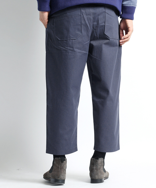 MONO-MART（モノマート）の「ワイドチノパンツ/ウェストギャザーワイドパンツ（チノパンツ・メンズ・ブラック/カーキ/ベージュ系その他/キャメル/チャコール・FREE）」の20枚目の写真