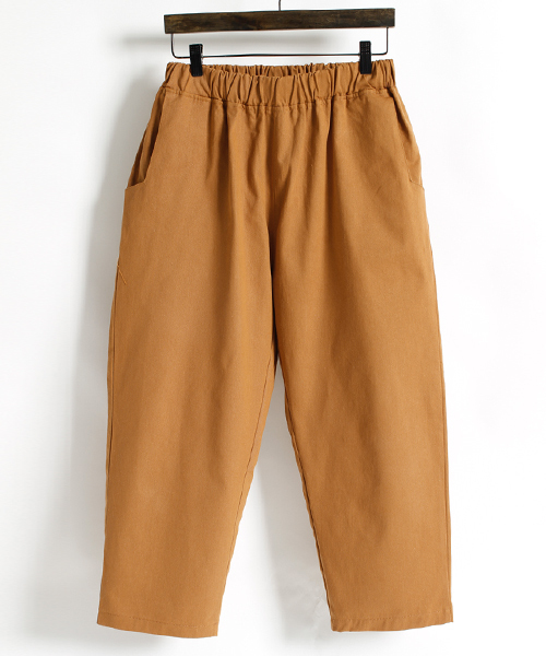 MONO-MART（モノマート）の「ワイドチノパンツ/ウェストギャザーワイドパンツ（チノパンツ・メンズ・ブラック/カーキ/ベージュ系その他/キャメル/チャコール・FREE）」の9枚目の写真