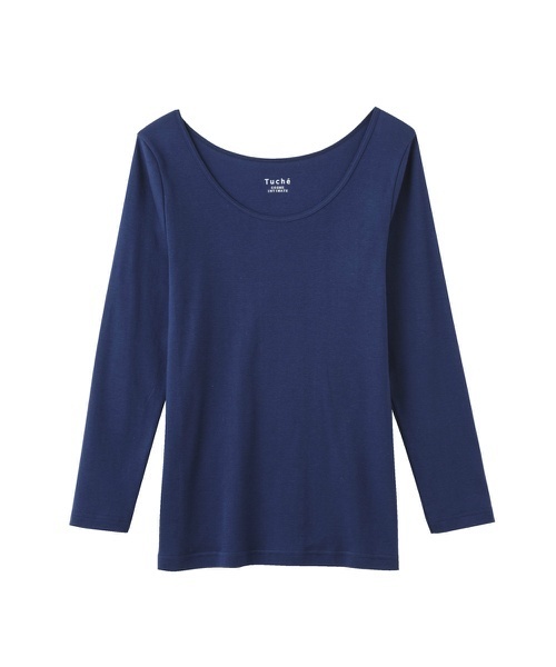 Tuche（トゥシェ）の「Tuche（トゥシェ）着るコスメ　８分袖インナ－（インナーウェア/肌着・レディース・ブラック/ベージュ/ブラウン/オフホワイト/ピンク/ブルー系その他・LARGE/MEDIUM）」の5枚目の写真