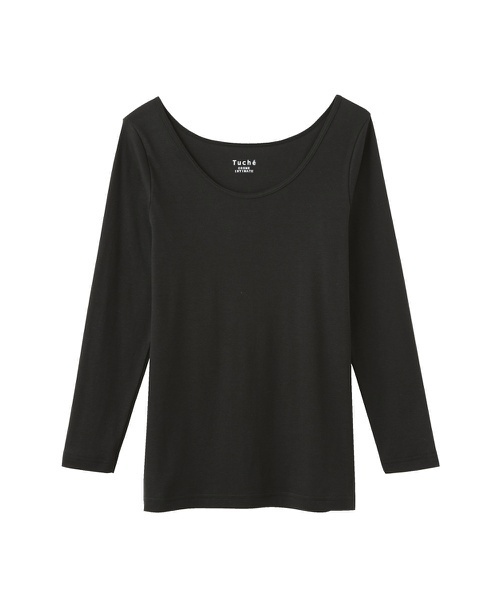 Tuche（トゥシェ）の「Tuche（トゥシェ）着るコスメ　８分袖インナ－（インナーウェア/肌着・レディース・ブラック/ベージュ/ブラウン/オフホワイト/ピンク/ブルー系その他・LARGE/MEDIUM）」の2枚目の写真