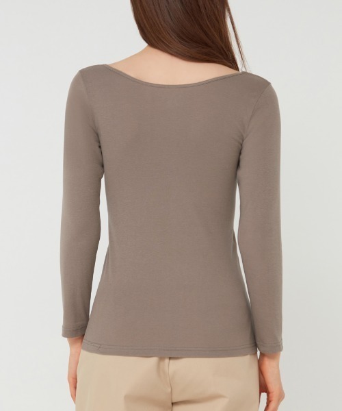 Tuche（トゥシェ）の「Tuche（トゥシェ）着るコスメ　８分袖インナ－（インナーウェア/肌着・レディース・ブラック/ベージュ/ブラウン/オフホワイト/ピンク/ブルー系その他・LARGE/MEDIUM）」の16枚目の写真