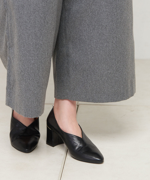 natural couture(ナチュラルクチュール)の「ドロスト微起毛ワイド(その他パンツ・レディース・ネイビー/ブルー系その他/ドット/チェック/オフホワイト/グレー・FREE)」の7枚目の写真