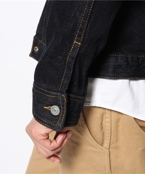 WEGO（ウィゴー）の「WEGO/ヴィンテージGジャン（デニムジャケット・メンズ・インディゴブルー/ダークインディゴブルー・MEDIUM/LARGE）」の9枚目の写真