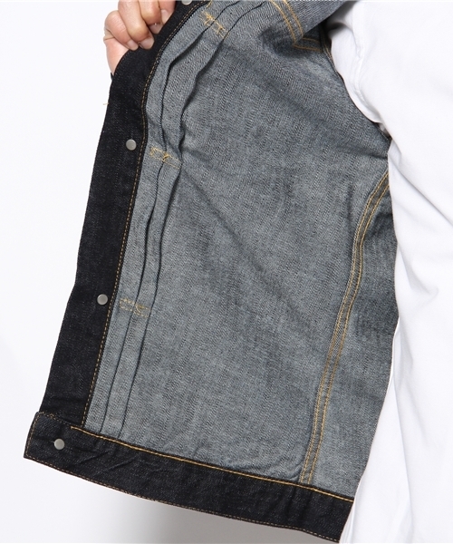 WEGO（ウィゴー）の「WEGO/ヴィンテージGジャン（デニムジャケット・メンズ・インディゴブルー/ダークインディゴブルー・MEDIUM/LARGE）」の10枚目の写真