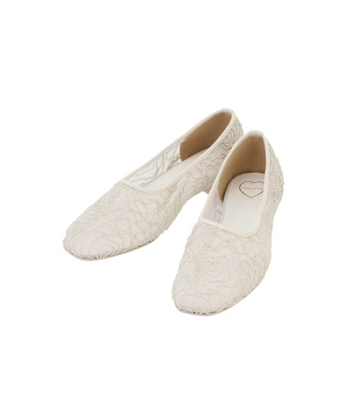 merry jenny（メリージェニー）の「刺繍フラットシューズ（その他シューズ・レディース・ブラック/アイボリー/レッド・MEDIUM/LARGE）」の2枚目の写真