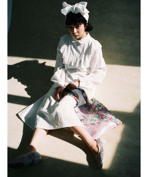 merry jenny（メリージェニー）の「刺繍フラットシューズ（その他シューズ・レディース・ブラック/アイボリー/レッド・MEDIUM/LARGE）」の9枚目の写真