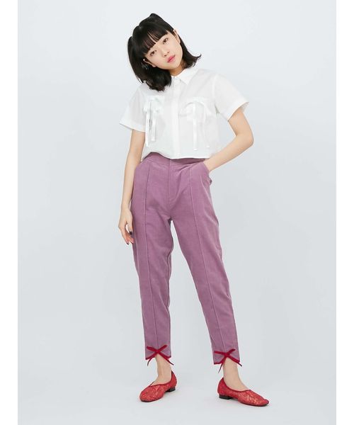 merry jenny（メリージェニー）の「刺繍フラットシューズ（その他シューズ・レディース・ブラック/アイボリー/レッド・MEDIUM/LARGE）」の7枚目の写真