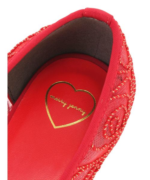 merry jenny（メリージェニー）の「刺繍フラットシューズ（その他シューズ・レディース・ブラック/アイボリー/レッド・MEDIUM/LARGE）」の14枚目の写真