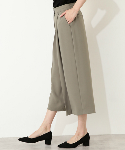 NATURAL BEAUTY BASIC（ナチュラルビューティーベーシック）の「◆ベネシャンワイドパンツ（その他パンツ・レディース・カーキ/ブラウン/ネイビー・MEDIUM/LARGE/SMALL/X-SMALL）」の5枚目の写真