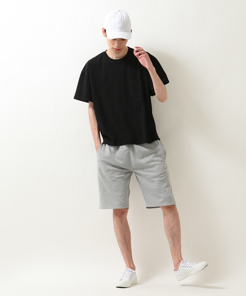 ZIP FIVE(ジップファイブ)の「鹿の子ドロップショルダービッグシルエットTEE(Tシャツ/カットソー・メンズ・ブラック/パープル/ネイビー/オフホワイト/カーキ/ライム/オレンジ・MEDIUM/LARGE/X-LARGE)」の9枚目の写真