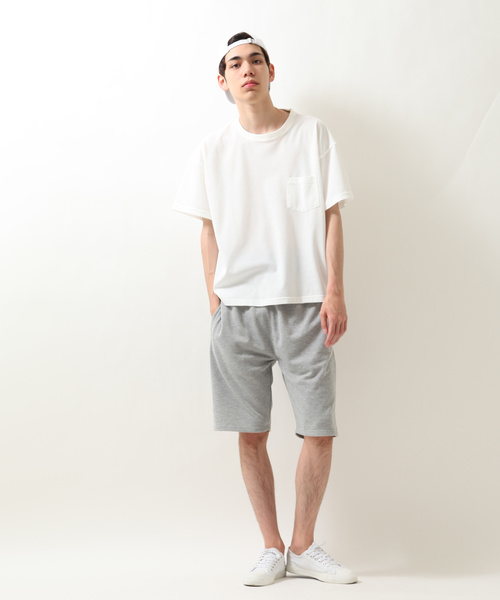 ZIP FIVE(ジップファイブ)の「鹿の子ドロップショルダービッグシルエットTEE(Tシャツ/カットソー・メンズ・ブラック/パープル/ネイビー/オフホワイト/カーキ/ライム/オレンジ・MEDIUM/LARGE/X-LARGE)」の8枚目の写真