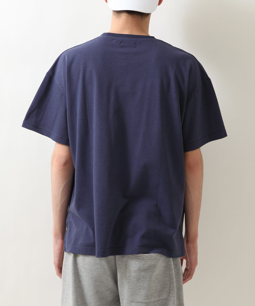 ZIP FIVE(ジップファイブ)の「鹿の子ドロップショルダービッグシルエットTEE(Tシャツ/カットソー・メンズ・ブラック/パープル/ネイビー/オフホワイト/カーキ/ライム/オレンジ・MEDIUM/LARGE/X-LARGE)」の19枚目の写真