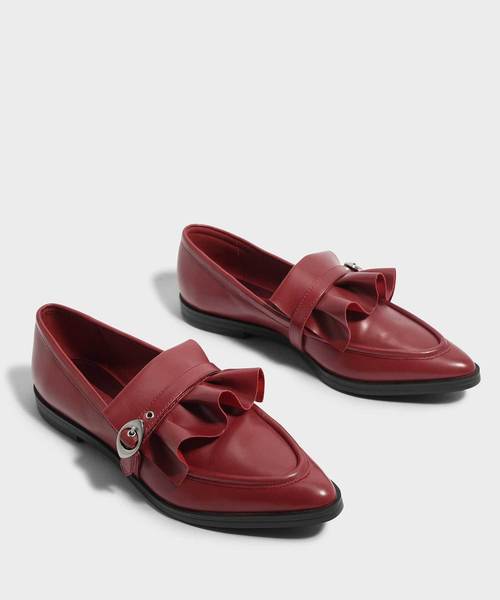 CHARLES & KEITH(チャールズ & キース)の「ラッフルディテールローファー / RUFFLE DETAIL LOAFERS(ローファー・レディース・ブルー/ブラック/レッド・23.5cm/24.5cm/25.5cm/23cm/25cm/22.5cm)」の17枚目の写真