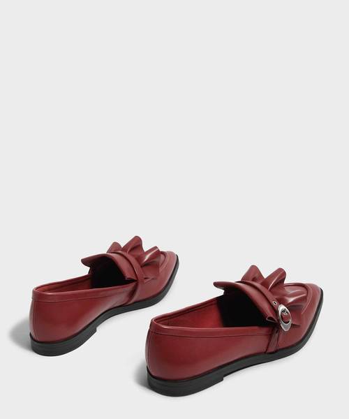 CHARLES & KEITH(チャールズ & キース)の「ラッフルディテールローファー / RUFFLE DETAIL LOAFERS(ローファー・レディース・ブルー/ブラック/レッド・23.5cm/24.5cm/25.5cm/23cm/25cm/22.5cm)」の18枚目の写真