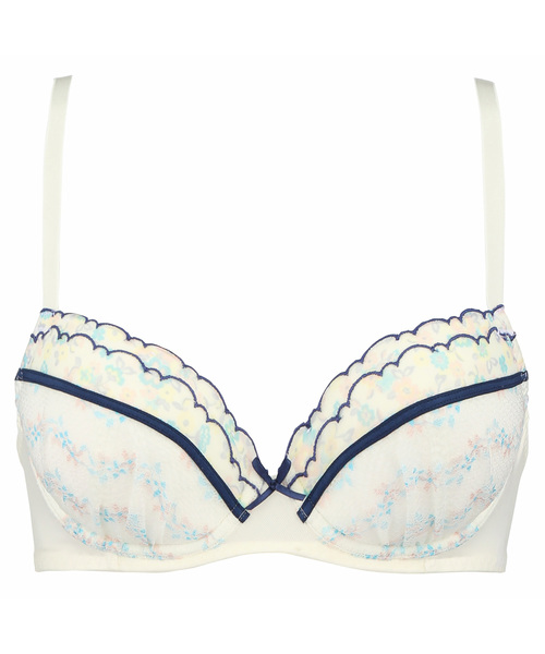 AMOSTYLE BY Triumph(アモスタイルバイトリンプ)の「夢みるブラ ブラ&ショーツセット【Eカップ】AMST1170 WHU + Hikini(ブラ&ショーツ・レディース・ホワイト/ピンク・E65/E70/E75)」の2枚目の写真