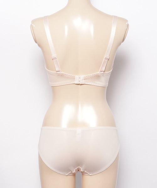AMOSTYLE BY Triumph(アモスタイルバイトリンプ)の「夢みるブラ ブラ&ショーツセット【Eカップ】AMST1170 WHU + Hikini(ブラ&ショーツ・レディース・ホワイト/ピンク・E65/E70/E75)」の4枚目の写真