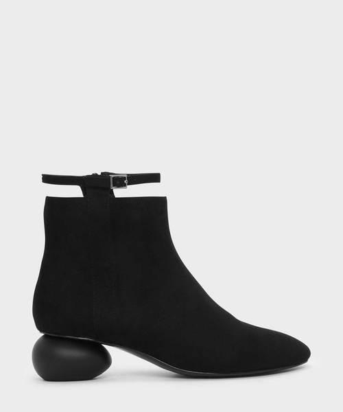 ぺブルヒールカフブーツ / PEBBLE HEEL CALF BOOTS