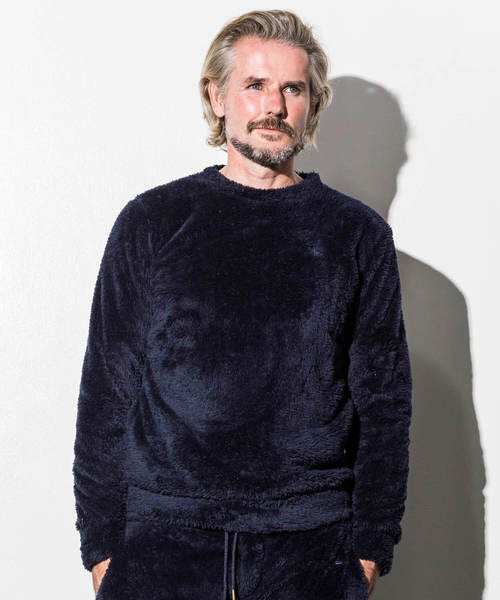 1piu1uguale3 RELAX（ウノピュウノウグァーレトレリラックス）の「1PIU1UGUALE3 RELAX(ウノピゥウノウグァーレトレ)両面ボアフリースプルオーバー（スウェット・メンズ・ブラック/グレー/ネイビー・SMALL/MEDIUM/LARGE/X-LARGE/XX-LARGE）」の3枚目の写真