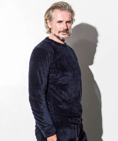 1piu1uguale3 RELAX（ウノピュウノウグァーレトレリラックス）の「1PIU1UGUALE3 RELAX(ウノピゥウノウグァーレトレ)両面ボアフリースプルオーバー（スウェット・メンズ・ブラック/グレー/ネイビー・SMALL/MEDIUM/LARGE/X-LARGE/XX-LARGE）」の6枚目の写真