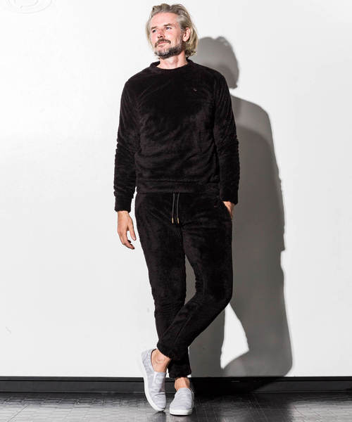 1piu1uguale3 RELAX（ウノピュウノウグァーレトレリラックス）の「1PIU1UGUALE3 RELAX(ウノピゥウノウグァーレトレ)両面ボアフリースプルオーバー（スウェット・メンズ・ブラック/グレー/ネイビー・SMALL/MEDIUM/LARGE/X-LARGE/XX-LARGE）」の10枚目の写真