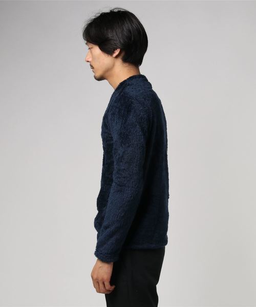 1piu1uguale3 RELAX（ウノピュウノウグァーレトレリラックス）の「1PIU1UGUALE3 RELAX(ウノピゥウノウグァーレトレ)両面ボアフリースプルオーバー（スウェット・メンズ・ブラック/グレー/ネイビー・SMALL/MEDIUM/LARGE/X-LARGE/XX-LARGE）」の4枚目の写真