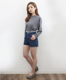 Kastane | ウエスト裁ち切りショートパンツ(その他パンツ)