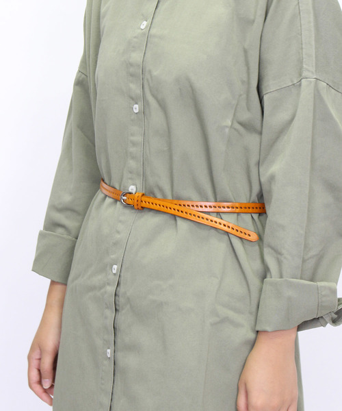 LuuNa（ルーナ）の「カウレザー ベルト（ベルト・レディース・ブラック/レッド/チョコ/キャメル・FREE）」の11枚目の写真