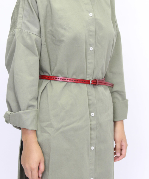 LuuNa（ルーナ）の「カウレザー ベルト（ベルト・レディース・ブラック/レッド/チョコ/キャメル・FREE）」の12枚目の写真