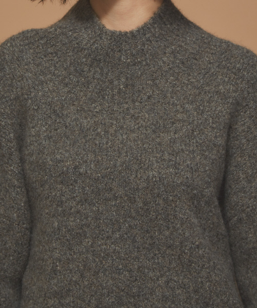 Abahouse Devinette(ドゥヴィネット)の「ウールタムストレッチプルオーバー(ニット/セーター・レディース・ダークブラウン/オレンジ/アイボリー・フリー)」の8枚目の写真