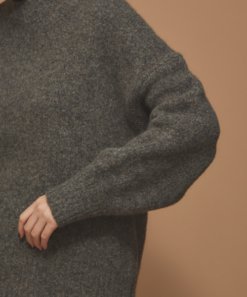 Abahouse Devinette(ドゥヴィネット)の「ウールタムストレッチプルオーバー(ニット/セーター・レディース・ダークブラウン/オレンジ/アイボリー・フリー)」の21枚目の写真